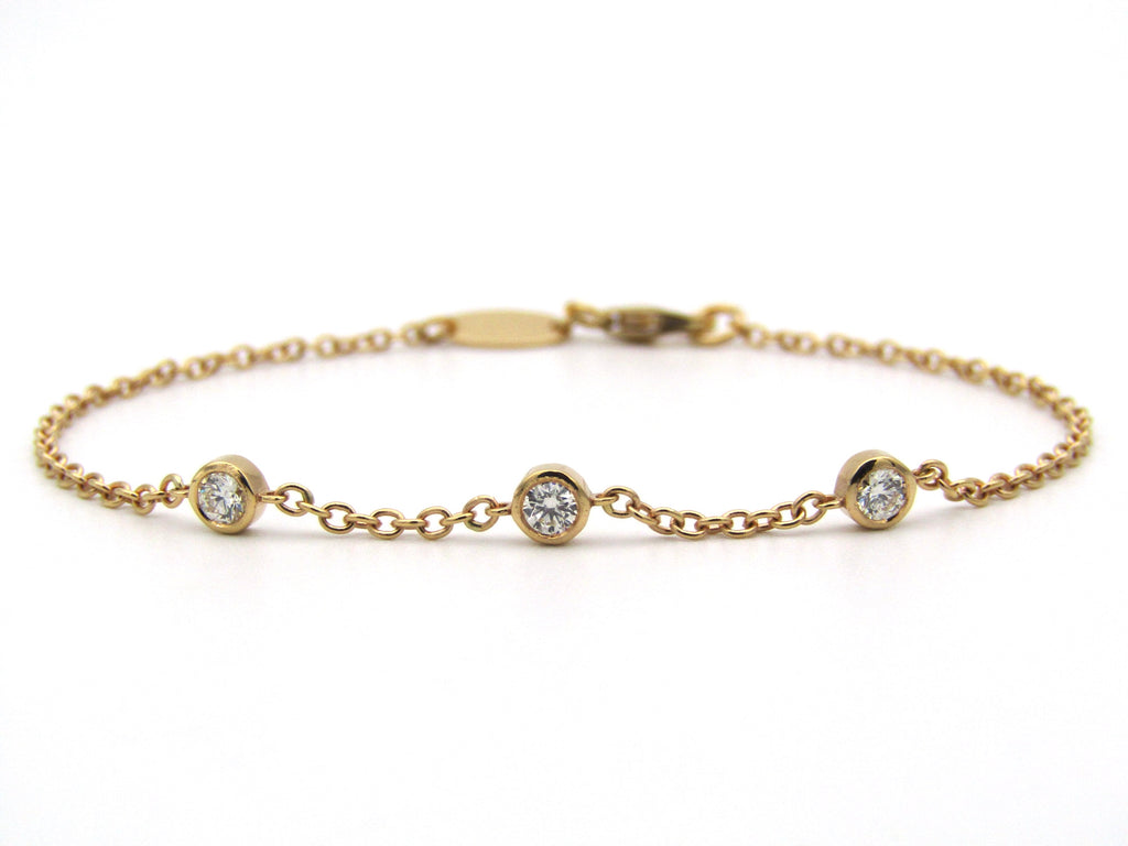 18K gold diamond bracelet.
