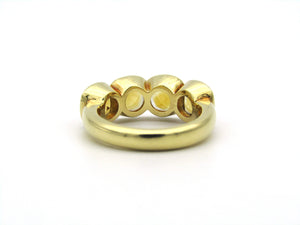 18K gold citrine ring.
